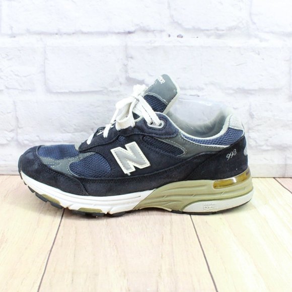 New Balance Shoes - New Balance 993 Navy Gray Suede Mesh Sneakers Size US 7